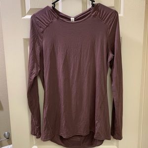 Lululemon Mauve Keyhole Back Running Longsleeve
